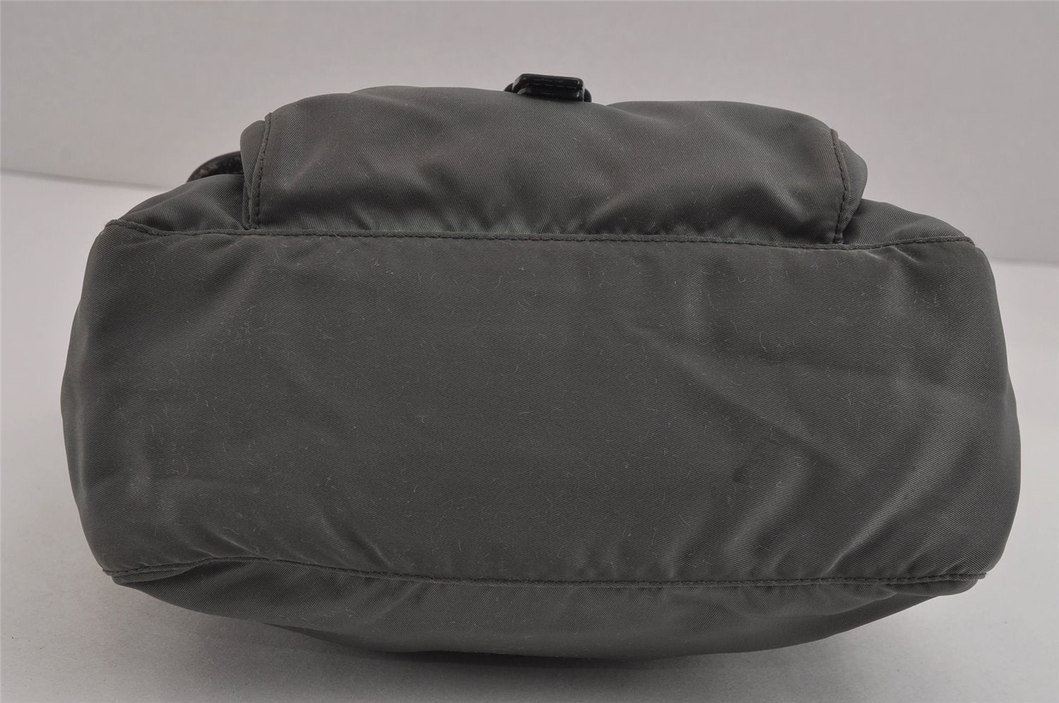 Authentic PRADA Nylon Tessuto Leather Shoulder Cross Body Bag Purse Green 5540J