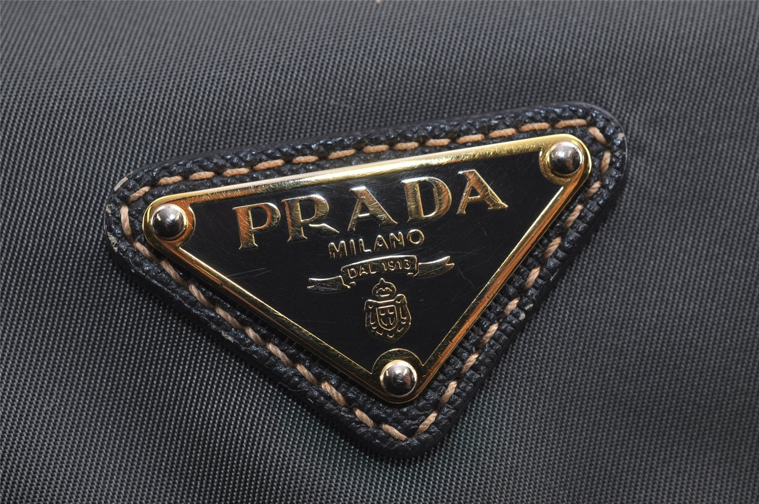 Authentic PRADA Nylon Tessuto Leather Shoulder Cross Body Bag Purse Green 5540J