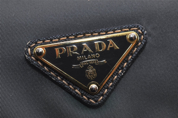 Authentic PRADA Nylon Tessuto Leather Shoulder Cross Body Bag Purse Green 5540J