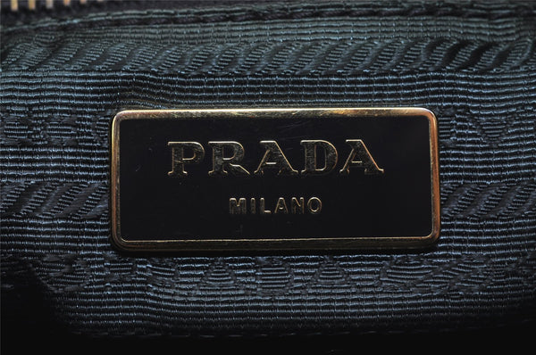 Authentic PRADA Nylon Tessuto Leather Shoulder Cross Body Bag Purse Green 5540J