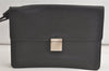 Authentic Louis Vuitton Taiga Selenga Clutch Hand Bag Black M30782 LV 5540K