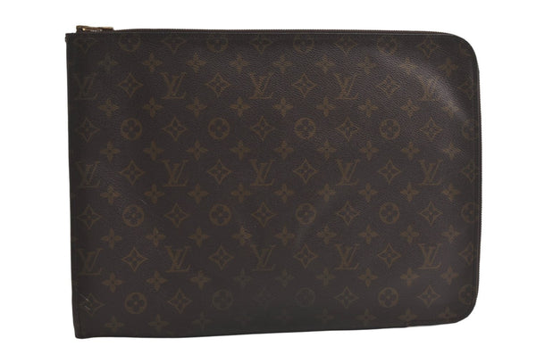 Authentic Louis Vuitton Monogram Poche Documents Document Case M53400 LV 5541K