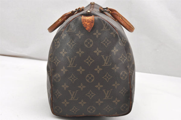 Authentic Louis Vuitton Monogram Speedy 40 Hand Boston Bag M41522 LV 5543K