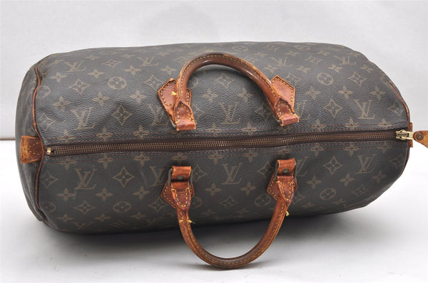 Authentic Louis Vuitton Monogram Speedy 40 Hand Boston Bag M41522 LV 5543K