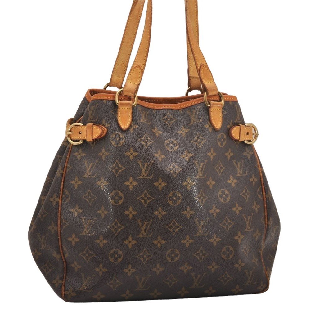 Authentic Louis Vuitton Monogram Batignolles Vertical Tote Bag M51153 LV 5544J