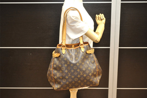 Authentic Louis Vuitton Monogram Batignolles Vertical Tote Bag M51153 LV 5544J