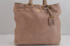 Authentic PRADA Vintage Leather Nappa 2Way Shoulder Hand Tote Bag Pink 5545J