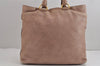 Authentic PRADA Vintage Leather Nappa 2Way Shoulder Hand Tote Bag Pink 5545J
