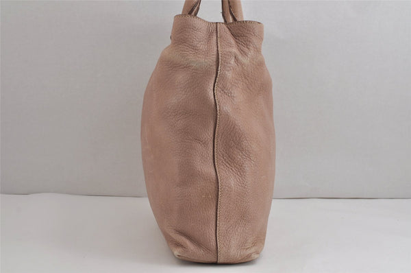 Authentic PRADA Vintage Leather Nappa 2Way Shoulder Hand Tote Bag Pink 5545J
