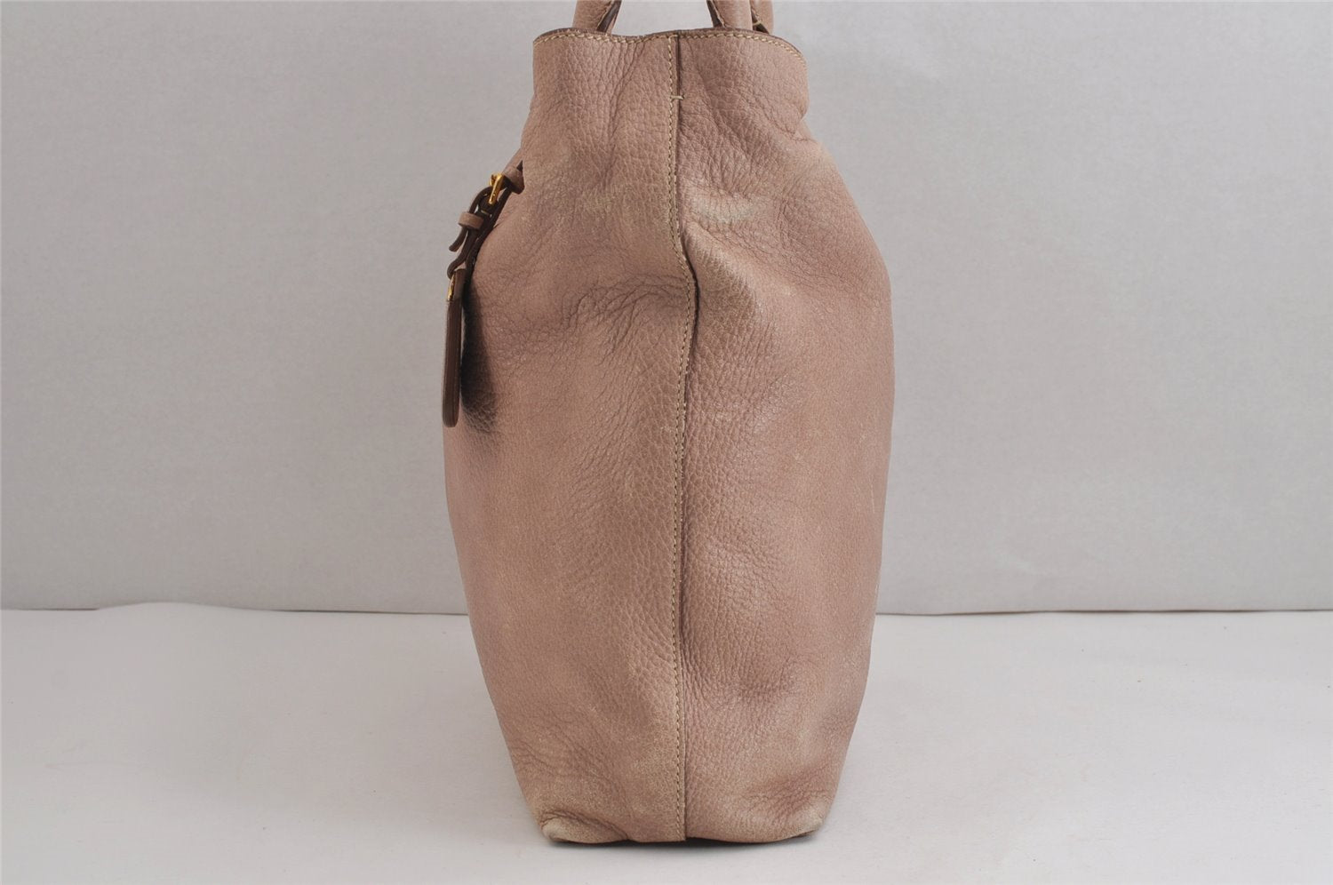 Authentic PRADA Vintage Leather Nappa 2Way Shoulder Hand Tote Bag Pink 5545J