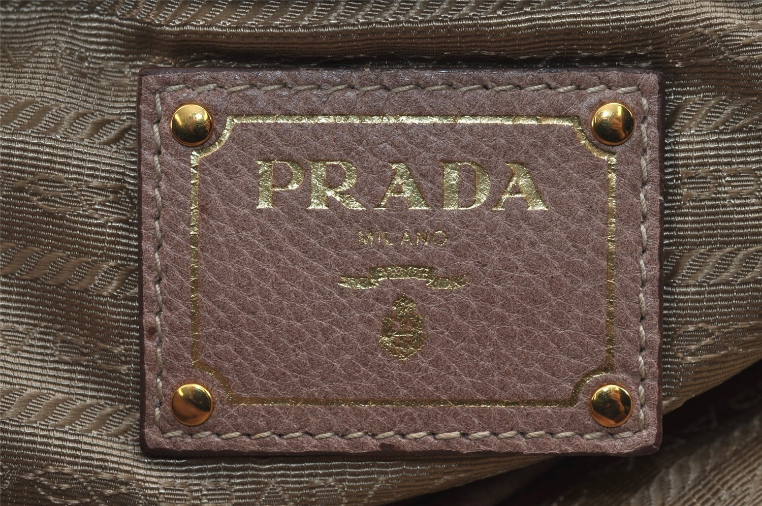 Authentic PRADA Vintage Leather Nappa 2Way Shoulder Hand Tote Bag Pink 5545J