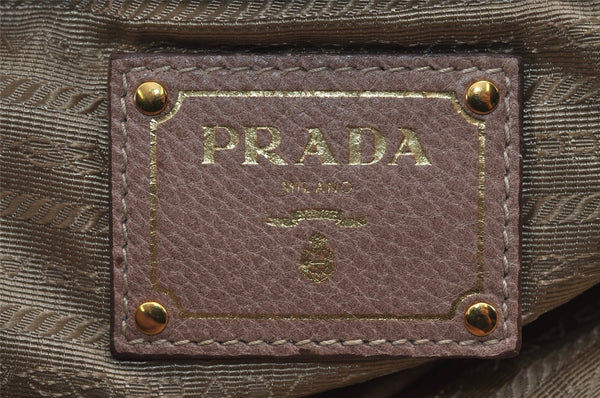 Authentic PRADA Vintage Leather Nappa 2Way Shoulder Hand Tote Bag Pink 5545J