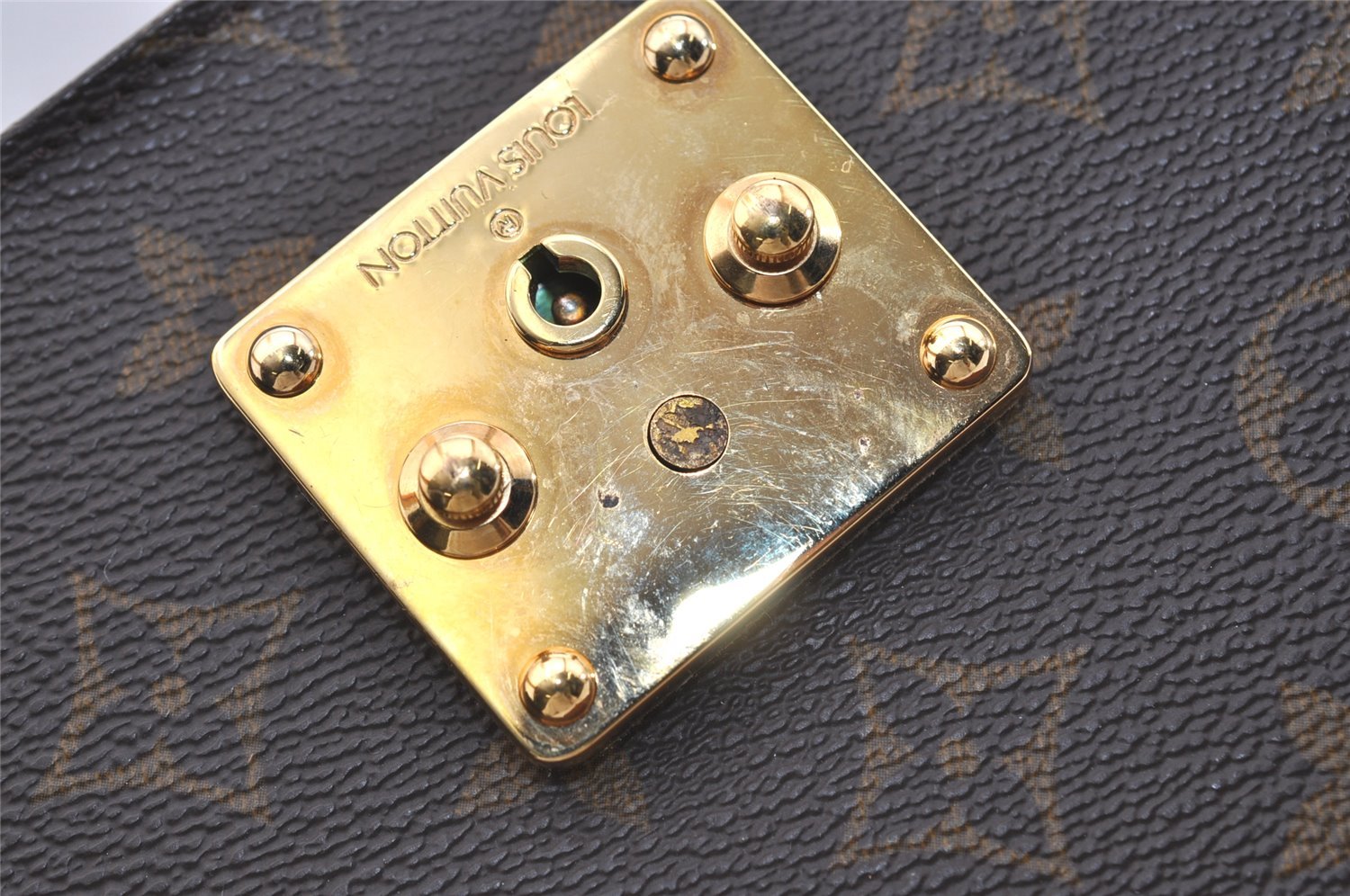 Authentic Louis Vuitton Monogram Concorde Hand Bag Purse M51190 LV Junk 5548J