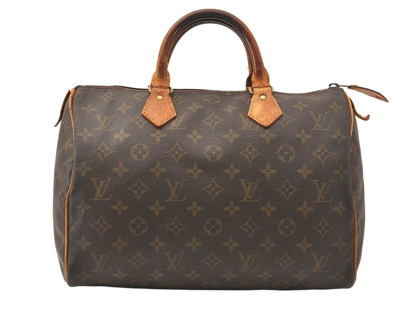 Authentic Louis Vuitton Monogram Speedy 30 Hand Boston Bag M41526 LV 5548K