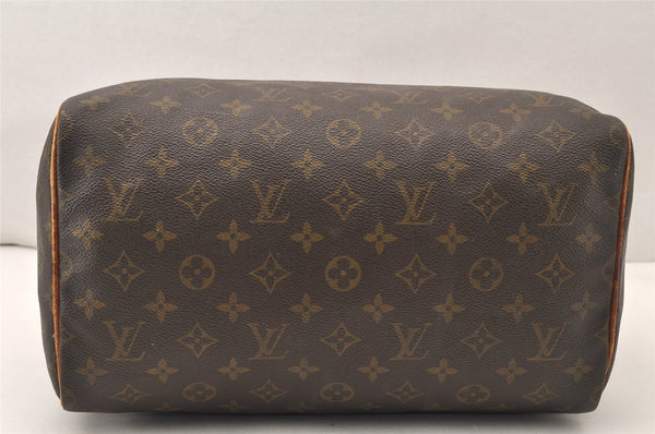 Authentic Louis Vuitton Monogram Speedy 30 Hand Boston Bag M41526 LV 5548K