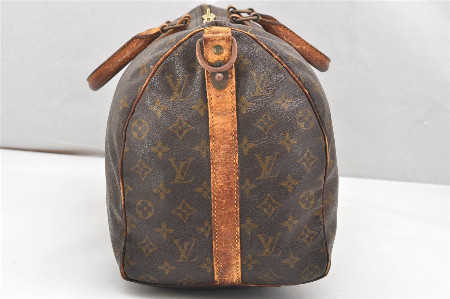 Auth Louis Vuitton Monogram Keepall Bandouliere 45 Boston Bag Old Model LV 5551K