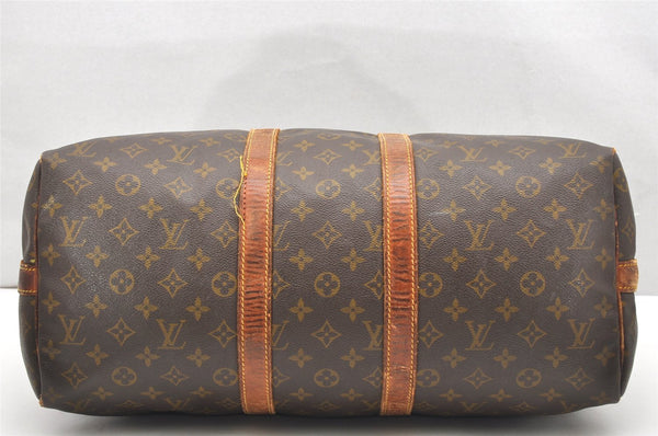 Auth Louis Vuitton Monogram Keepall Bandouliere 45 Boston Bag Old Model LV 5551K