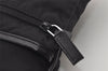 Authentic PRADA Nylon Tessuto Leather Shoulder Cross Body Bag Black 5554I