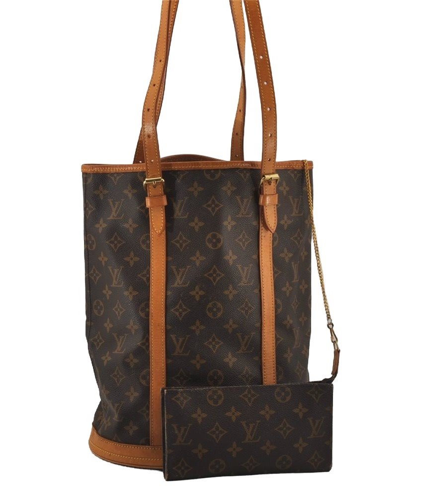Authentic Louis Vuitton Monogram Bucket GM Shoulder Bag M42236 LV Junk 5554J