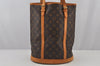 Authentic Louis Vuitton Monogram Bucket GM Shoulder Bag M42236 LV Junk 5554J