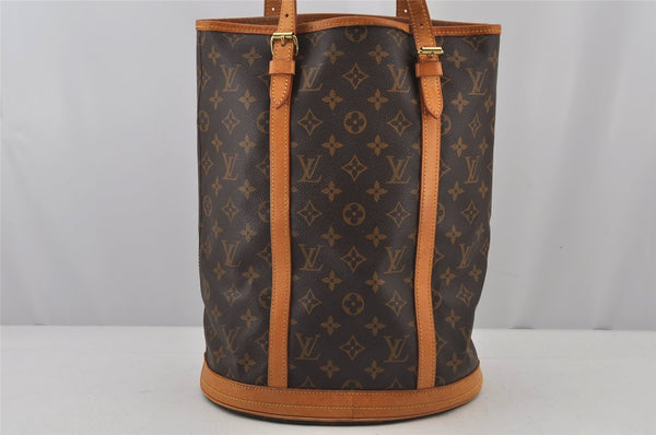 Authentic Louis Vuitton Monogram Bucket GM Shoulder Bag M42236 LV Junk 5554J