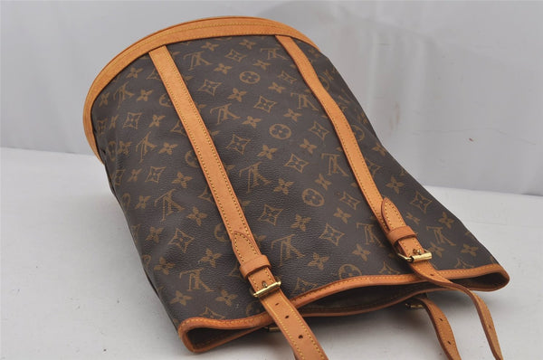 Authentic Louis Vuitton Monogram Bucket GM Shoulder Bag M42236 LV Junk 5554J