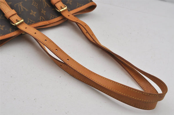 Authentic Louis Vuitton Monogram Bucket GM Shoulder Bag M42236 LV Junk 5554J