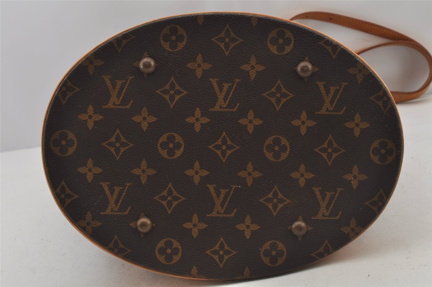Authentic Louis Vuitton Monogram Bucket GM Shoulder Bag M42236 LV Junk 5554J