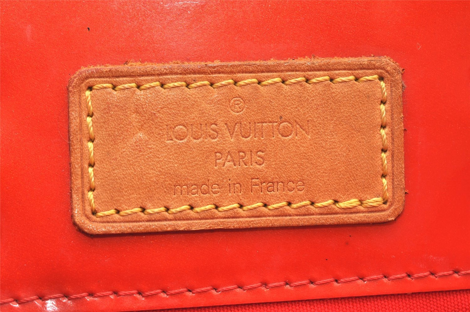 Authentic Louis Vuitton Vernis Reade PM Hand Bag Red M91088 LV 5554K