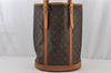 Authentic Louis Vuitton Monogram Bucket GM Shoulder Tote Bag M42236 Junk 5555J