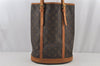 Authentic Louis Vuitton Monogram Bucket GM Shoulder Tote Bag M42236 Junk 5555J