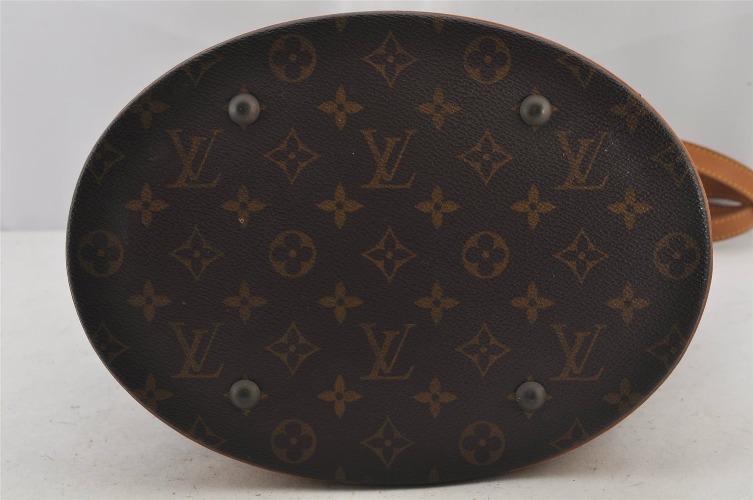 Authentic Louis Vuitton Monogram Bucket GM Shoulder Tote Bag M42236 Junk 5555J