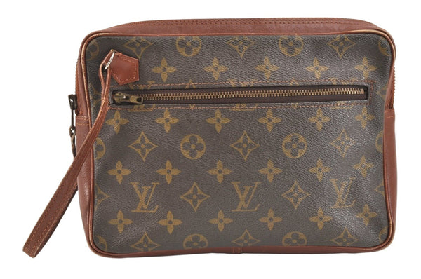 Authentic Louis Vuitton Monogram Pochette Sport Clutch Hand Bag Old Model 5555K