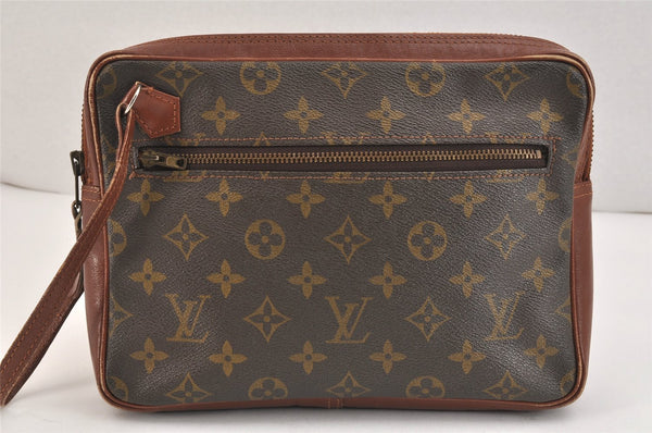 Authentic Louis Vuitton Monogram Pochette Sport Clutch Hand Bag Old Model 5555K