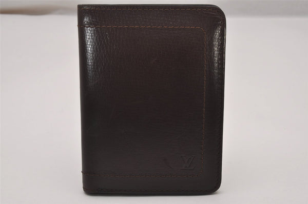 Auth Louis Vuitton Utah Porte Valeurs 10 Cartes Credit Card Case Brown LV 5559I