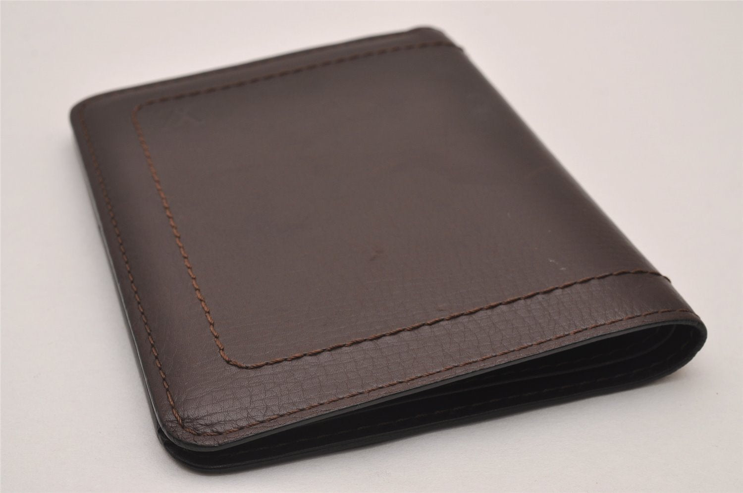 Auth Louis Vuitton Utah Porte Valeurs 10 Cartes Credit Card Case Brown LV 5559I