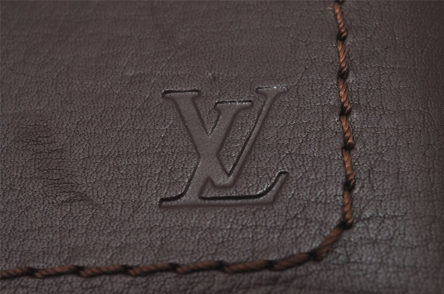 Auth Louis Vuitton Utah Porte Valeurs 10 Cartes Credit Card Case Brown LV 5559I