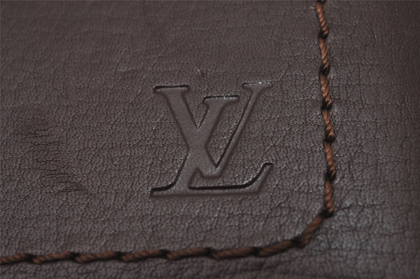 Auth Louis Vuitton Utah Porte Valeurs 10 Cartes Credit Card Case Brown LV 5559I