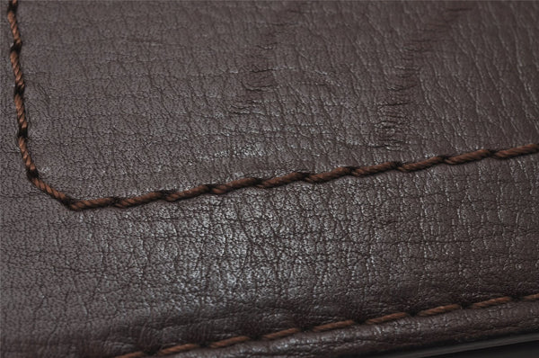 Auth Louis Vuitton Utah Porte Valeurs 10 Cartes Credit Card Case Brown LV 5559I