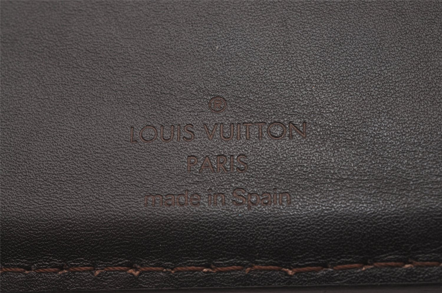 Auth Louis Vuitton Utah Porte Valeurs 10 Cartes Credit Card Case Brown LV 5559I