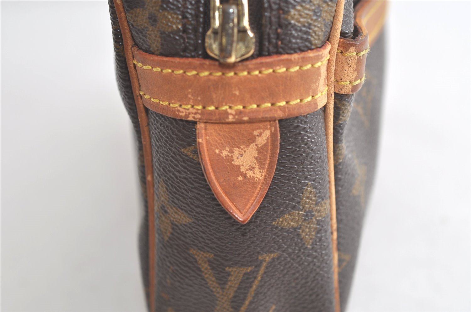 Authentic Louis Vuitton Monogram Compiegne 23 Clutch Hand Bag M51847 LV 5559K