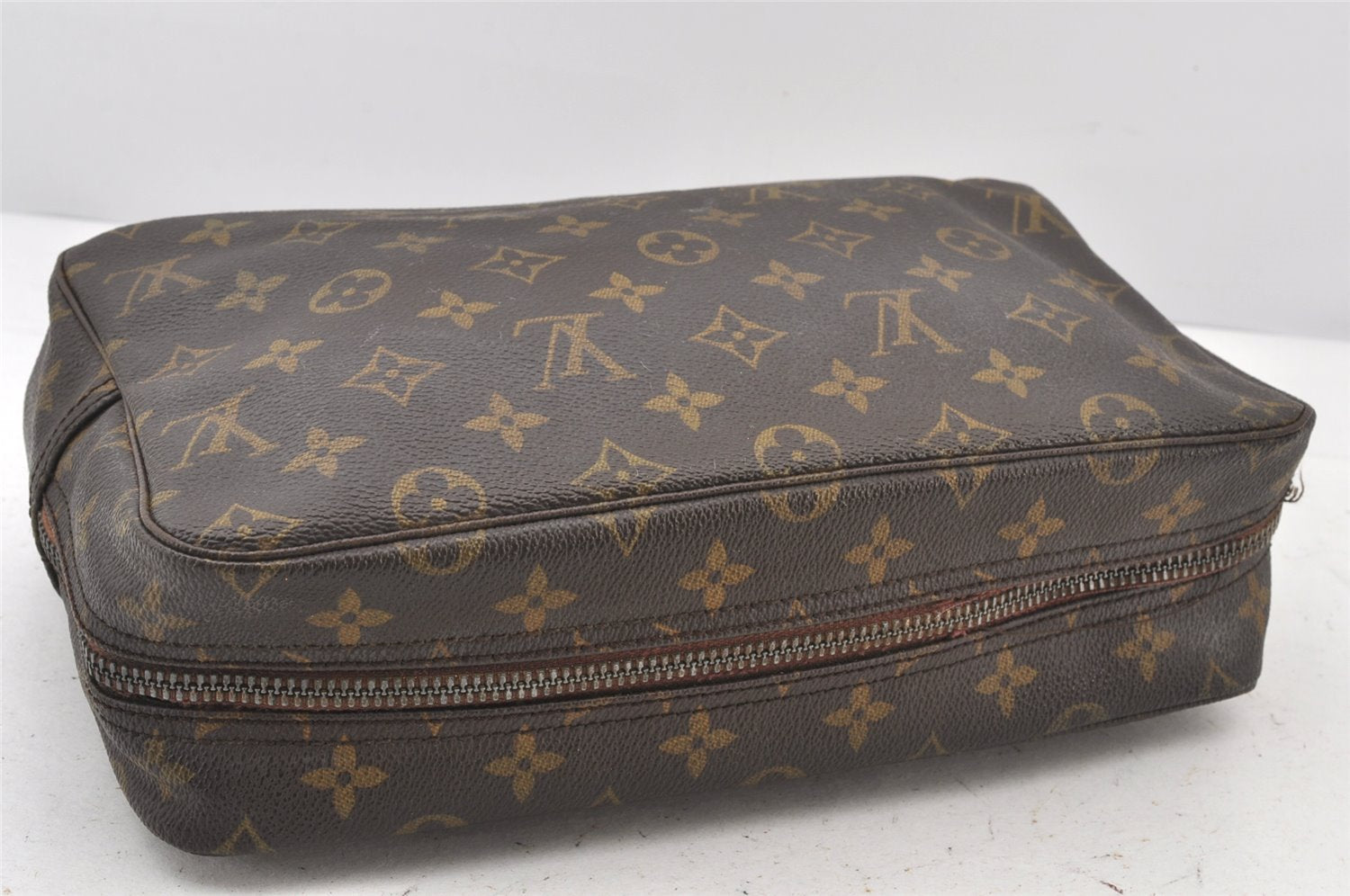 Auth Louis Vuitton Monogram Trousse Toilette 28 Clutch Bag M47522 Junk 5560K