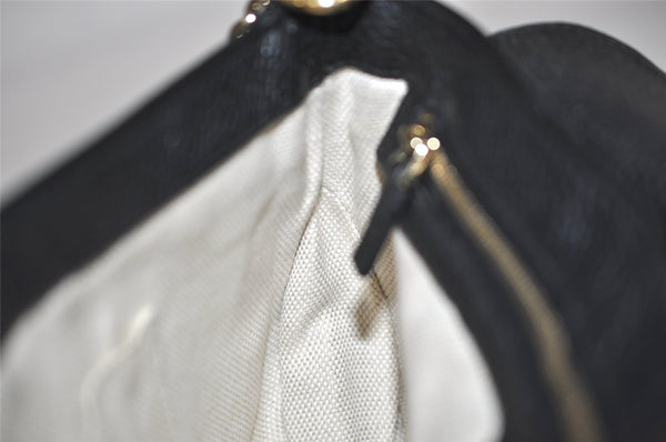 Authentic GUCCI SOHO Chain Shoulder Cross Body Bag Leather 536224 Black 5561I