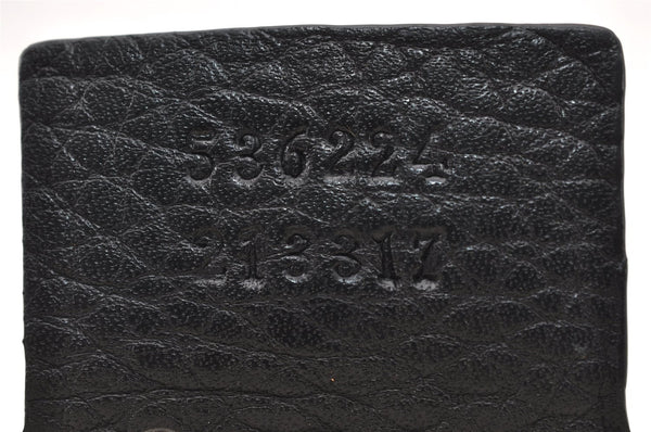 Authentic GUCCI SOHO Chain Shoulder Cross Body Bag Leather 536224 Black 5561I