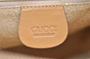 Authentic GUCCI Bamboo Chain Shoulder Cross Body Bag Leather Beige Junk 5562I