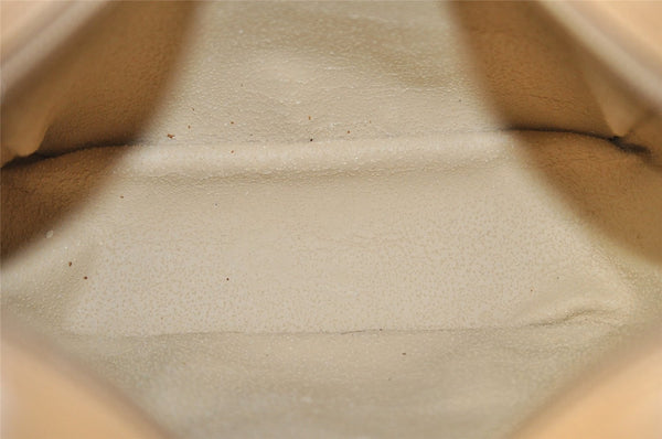 Authentic GUCCI Bamboo Chain Shoulder Cross Body Bag Leather Beige Junk 5562I