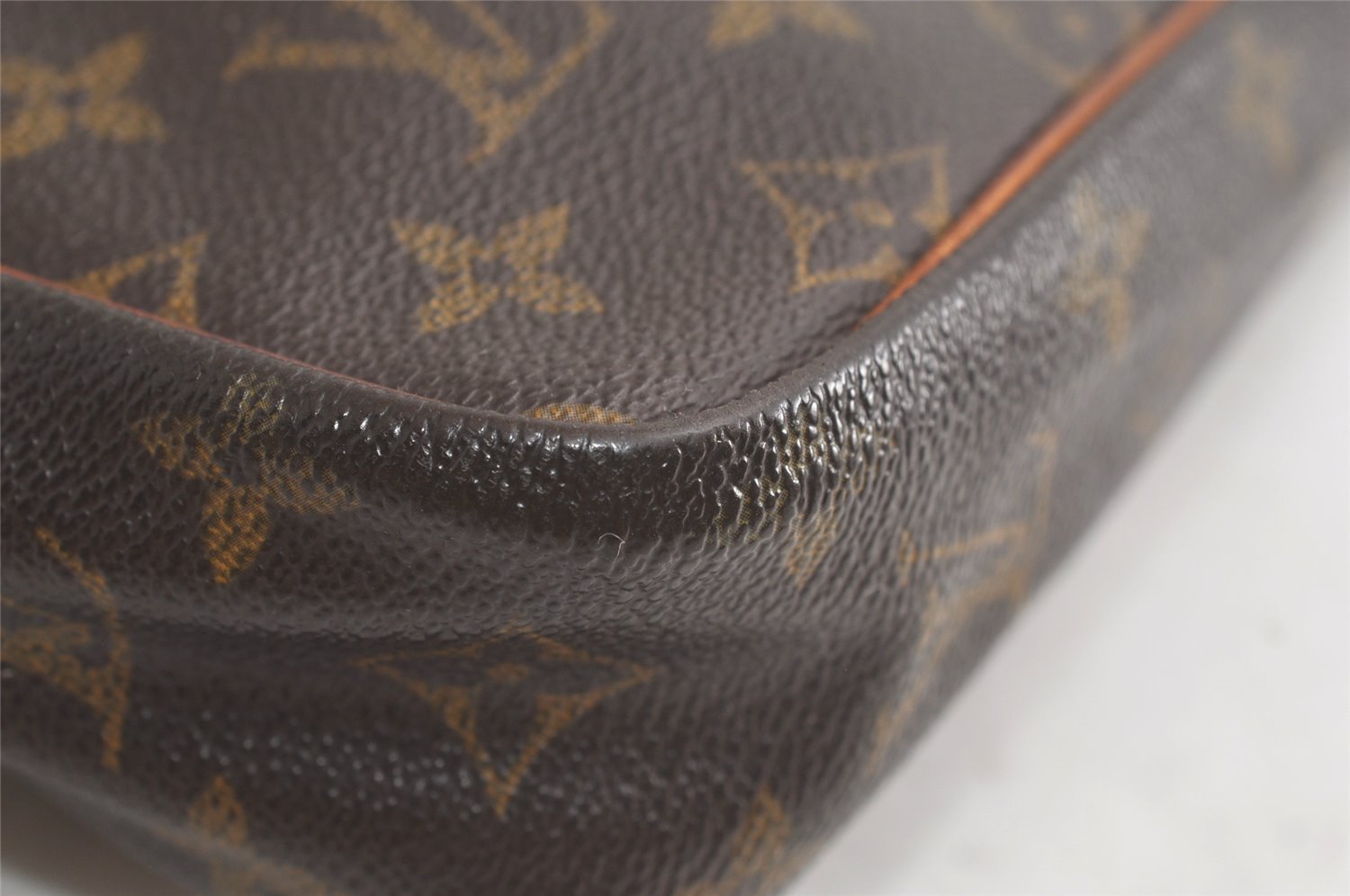 Authentic Louis Vuitton Monogram Compiegne 23 Clutch Bag M51847 Junk 5562K