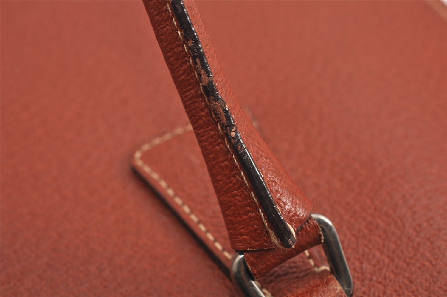 Authentic PRADA Vintage Leather Shoulder Hand Tote Bag Brown 5563J