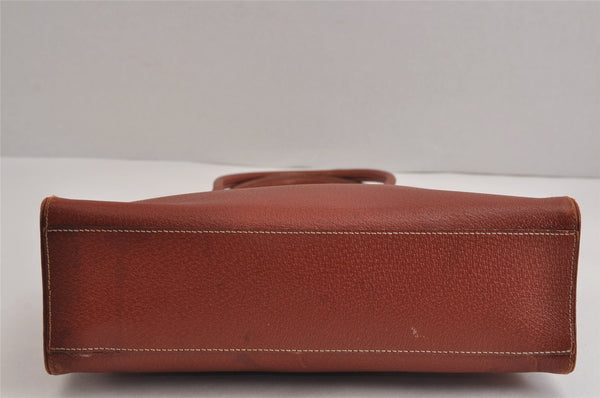 Authentic PRADA Vintage Leather Shoulder Hand Tote Bag Brown 5563J
