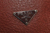 Authentic PRADA Vintage Leather Shoulder Hand Tote Bag Brown 5563J